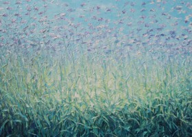 Anna's tuin<br>olieverf op doek<br>80 x 110<br>2013