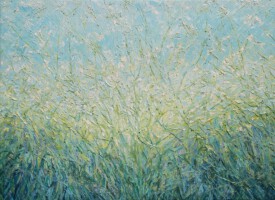 Fluitekruid<br>olieverf op doek<br>80 x 110<br>2013