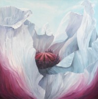 Gewiegd door de wind <br>olieverf op doek<br>100 x 100<br>2007