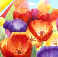 Hollands landschap 1<br>olieverf op doek<br>100 x 100<br>2010