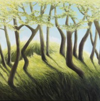 Lentedans<br>olieverf op doek<br>115 x 115<br>2008