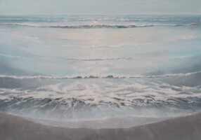 Noordzeestrand 3<br>olieverf op doek<br>100 x 140<br>2016