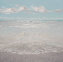 Noordzeestrand 6<br>olieverf op doek<br>100 x 100<br>2016