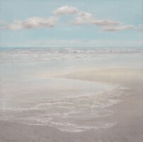 Noordzeestrand 7<br>olieverf op doek<br>100 x 100<br>2016