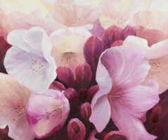 Rhododendrons<br>olieverf op doek<br>80 x 95<br>2008