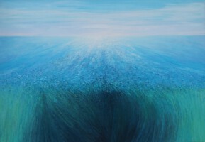 Vlasakker<br>olieverf op doek<br>90 x 130<br>2012