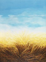 Zomertarwe<br>acryl op doek<br>95 x 70<br>2008