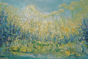 Echium Vulgare<br>
gemengde technieken<br>
85 x 120<br>
2022