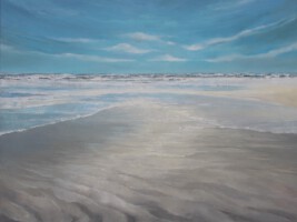 Noordzeestrand 8<br>olieverf op doek<br>90 x 120<br>2017