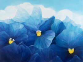 Violen<br>olieverf op doek<br>85 x 115<br>2008